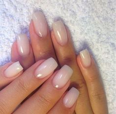 Neutral Nail, Unghie Sfumate, French Pedicure, Ombre Nail Designs, Classy Nails, Milky White