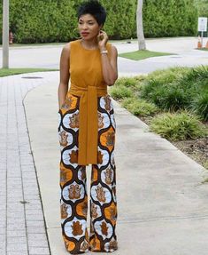 Ladies Jumpsuit, African Pants, African Print Pants, Moda Afro, Short Dress Styles, Afrikaanse Mode, African Fashion Ankara, African Fashion Modern, African Inspired Fashion