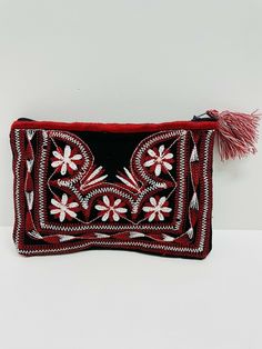 Great customer service is our priority we're Friendly and Helpful Check our Feedbacks We are listing a Brand New never been Used         Authentic Tlahuitoltepec Oaxaca Mexico Description:  100% Authentic Mexican cosmetic bag This Bag is gorgeous. Color: Black red and white Size: Medium Measures: Width: 7.5” Height: 5.5” Check the pictures for exact measurements This Wallet is perfect for any occasion The perfect gift for her Payment: Payment Must be received within 3 days after order is confirm Authentic Mexican, Perfect Gift For Her, Cosmetic Bag, Black Red, Gift For Her, Red And White, Customer Service, Black And Red, Gifts For Her