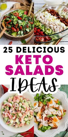 25 delicious keto salads that are easy to make and perfect for lunch or dinner