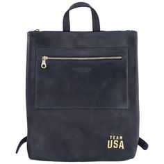 Parker Clay's luxe leather backpack is ready for your next adventure with Team USA flair. If you need a bag for everyday use, the sleek and chic Miramar pulls double duty for a stylish and super-durable leather backpack you can wear over your shoulder to the office, gym or shopping. Adjust the shoulder straps for style and comfort, or hook the handle over your arm to carry as a tote. Front zippered pocket Top carry strap Storage bag included Material: 100% Leather Imported Main compartment with Leather-lined Backpack For On-the-go, On-the-go Soft Leather Standard Backpack, Leather Backpack With Leather Lining For Daily Use, Soft Leather Backpack For On-the-go, Daily Use Leather Backpack With Leather Lining, Versatile Rectangular Backpack With Leather Lining, Versatile Everyday Backpack With Leather Lining, Everyday Leather Standard Backpack, Functional Leather Satchel Backpack For On-the-go