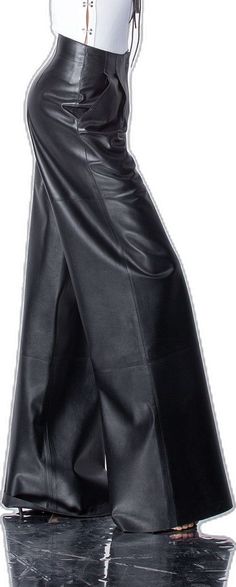 Womens Pants, Pants Wide Leg, Woman Fashion, Palazzo Pants, Bulgaria, Leather Women, Fashion Clothes Women, Leather Pants, Fashion Clothing