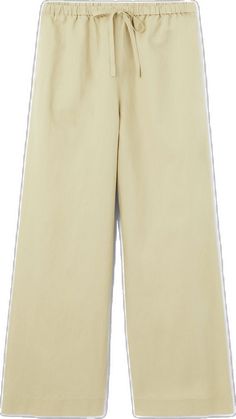 Beige Cotton Wide Leg Pants For Summer, Beige Cotton Wide Leg Summer Pants, Summer Beige Cotton Wide Leg Pants, Natural Cotton Bottoms For Spring, Beige Cotton Wide Leg Pants For Spring, Cream Cotton Wide Leg Ankle-length Pants, Cream Cotton Wide Leg Pants For Spring, Casual Wide Leg Pants In Natural Color, Casual Neutral Wide Leg Cotton Pants