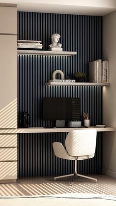 Transform your workspace and enhance productivity with ARQ® Acoustic Colored Wooden Wall Slat Panels in a sophisticated Midnight Blue finish.

Visit ARQ® online today! Bar Wall Ideas, Multipurpose Guest Room, Wall Slats, Wood Wall Panels, Photo Room, Wood Slat Wall, Acoustic Design, Room Ambiance, Acoustic Wall