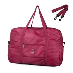 Travel Duffle Bag Foldable with Shoulder Strap, FITDON Travel Holdall Tote Cabin bag Carry on Luggage Bag Weekend Overnight Bag Gym Bags Sports Duffles Size: large.  Color: Red.  Gender: unisex.  Age Group: adult. Cabin Bag, Travel Duffle Bag, Travel Duffle, Duffle Bag Travel, Gym Bags, Luggage Bag, Carry On Luggage, Overnight Bag, Sport Bag