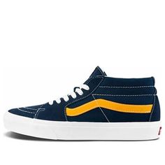 Vans SK8-MID (CLASSIC SPORT) DRESS BLU Blue VN0A3WM34PL (SNKR/Skate/Unisex/Mid Top) Blue Casual Skate Shoes For Sports, Casual Blue Skate Shoes For Sports, Sporty Navy Sneakers For Skateboarding, Sporty Blue Vans Skate Shoes, Navy Vans Skate Shoes For Streetwear, Blue Casual Vans Skate Shoes, Navy Sporty Skate Shoes, Casual Navy Vans Skate Shoes, Navy Sporty Skate Shoes For Sports