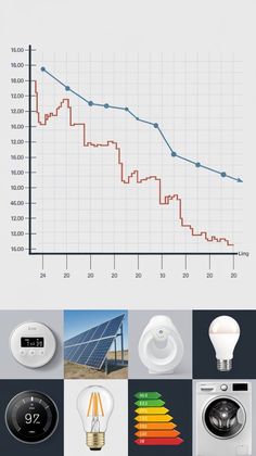 an info board showing the different types of electrical equipment and lighting fixtures in various stages of development