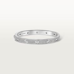 #LOVE# bracelet, diamond-paved Bracelets Collection, Love Bracelet, Cartier Love, Bracelet Collection, Diamond Bracelets, Love Bracelets, Brilliant Cut Diamond, Pave Diamonds, Cartier