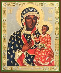 an icon of the mother and child