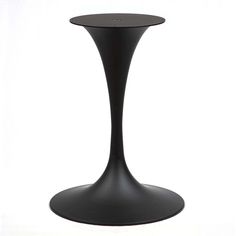 an image of a black table that is on white background with no people around it