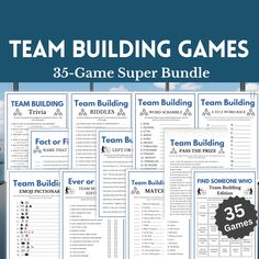 the team building game is shown with instructions