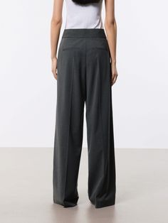 MO&Co. Women's Belt Wide Leg Pants These pants are calling for a slouchy business day. Crafted from well-made fabric, they are shaped with a streamlined straight silhouette with a fully smooth and comfy texture. Feature a wrap and adjustable waistline design to offer a flattering fit, while the pleats and creases on the front add elegance and extra ease to the business vibe. Features : - Relaxed straight leg cut- Wrap style, adjustable waistline design- Pleats and creases on the front Code: MBD2 Modern Full-length Business Casual Bottoms, Modern Wide-leg Pants With Welt Pockets, Modern Wide-leg Pants For Workwear, Business Casual Wide Leg Pants With Welt Pockets, Modern Full Length Wide Leg Pants For Business Casual, Modern Full-length Wide Leg Pants For Business Casual, Relaxed Fit Wide Leg Dress Pants For Business, Wide Leg Dress Pants For Business With Relaxed Fit, Relaxed Fit Wide Leg Business Dress Pants