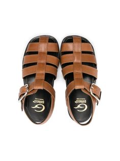 Sandals with buckle Classic Sandals With Buckle Closure And Round Toe, Classic Adjustable Round Toe Sandals, Casual T-strap Sandals With Tang Buckle, Brown T-strap Sandals With Round Toe And Tang Buckle, Brown T-strap Sandals With Tang Buckle And Round Toe, Classic T-strap Sandals With Buckle Closure, Classic Closed Toe Sandals With Tang Buckle, Kenzo Kids, Caramel Brown