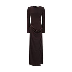 Daily Long Dress By Fendi, Long-Sleeved Design, Crew Neck, Sash Detail Appliqu On Side Panel With Closure By Annobil Ribbons Waistband, Monochrome Pattern, Slim Fit. Size Type: It Sku: Bas-Fdd176am3e_f0au3 Welcome To The Official Luosophy Poshmark Closet! Luosophy Is A Luxury Brand Reselling Company Founded In San Diego, Ca From 2016. All Our Products Are Imported From Italy And Sold In The Usa. We Do Our Best To Provide High Fashion, Luxury Items At Affordable Prices. We Guarantee All Our Produ Maison Alaia Dress, Luxury Maxi Dress For Formal Fall Occasions, Luxury Fall Maxi Dress For Evening, Luxury Fall Evening Maxi Dress, Luxury Evening Maxi Dress For Fall, Elegant Brown Midi Dress For Evening, Elegant Brown Maxi Dress For Work, Elegant Brown Maxi Dress For Evening, Maison Alaia