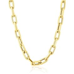 Chain measures 8 mm thick. SKU FJLCN18-Y Metal Type 14KT Yellow Gold Metal Weight 30.35g Chain Length 18 in. Luxe Necklace, Big Necklace, Forever Jewelry, Yellow Gold Chain, Diamond Hoop Earrings, Chains For Men, Chain Link Necklace, Necklace Sizes, Link Necklace