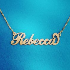 ----------Necklace Details----------➡ All Solid 14k Yellow Gold nameplate and chain. ➡ Order any name with one capital letter, up to 8 letters.➡ .4 mm nameplate thickness (you can choose to upgrade to .8 mm nameplate thickness) , 1.0 gram box chain➡ Choose your chain length above, please send me the name in the Personalization box provided ➡ Any one name with one capital letter. Max 6 letters for the thinner gage, 9 for the higher quality. ➡ 5-7 business days for me to custom make your solid 14k Classic Formal Name Necklace With Initials, Formal Nameplate Initials Necklace, Formal Initials Nameplate Necklace, Classic Gold Name Necklace With Initials, Classic Nameplate Necklace, Classic Personalized Name Necklace, Classic Gold Name Necklace, Classic Personalized Name Necklace For Formal Occasions, Custom 14k Gold Nameplate Necklace