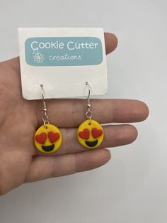 🤍 Handmade polymer clay earrings  🤍 All earrings made using sterling silver, gold plated, stainless steel, or platinum plated findings  🤍 Each earring is individually handcrafted so may vary slightly in style/size/colour etc.  CARE 🤍 The materials used are high quality and long lasting however all earrings should be handled with care.  🤍 Polymer clay is durable and slightly flexible but can break if handled roughly.  🤍 To maintain best condition it is recommend to remove them before swimmi Playful Dangle Personalized Jewelry, Fun Personalized Dangle Jewelry, Fun Nickel-free Jewelry For Friendship, Nickel-free Playful Jewelry For Birthday, Playful Nickel-free Jewelry For Birthday, Playful Nickel-free Jewelry For Birthdays, Fun Hypoallergenic Drop Earrings, Playful Nickel-free Earrings For Birthday, Playful Everyday Dangle Jewelry