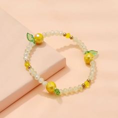 This Unique Piece Is A Wonderful Addition To Your Wardrobe And Your Style; Sure To Get Lots Of Compliments! Gshmh60060001p9 Yellow Beaded Bracelet For Party, Adjustable Yellow Beaded Bracelet For Parties, Party Bracelets With Colorful Beads In Yellow, Trendy Yellow Beaded Jewelry, Casual Gold Beaded Bracelets For Party, Trendy Yellow Bracelets For Summer, Yellow Casual Bracelet Jewelry, Casual Yellow Bracelet Jewelry, Casual Yellow Jewelry With Colorful Beads