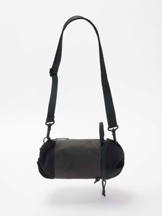 coteetciel Crossbody/Sling Bag Mini Duffle Coated Canvas Black côte&ciel US 28979 Mini Duffle Bag, Country Shop, Duffle Coat, Drink Bottle, Middle Parts, Recycled Leather, Big Bags, Side Pocket, Sling Bag