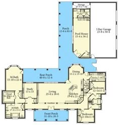 this is an image of the first floor plan for a new luxury home in lakewood