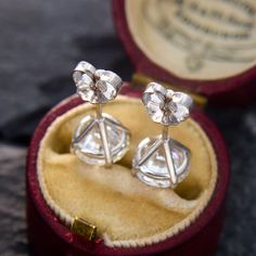 This well-sized pair of sparkling diamond stud earrings are each accented with one (1) round brilliant cut diamond set into a three-prong martini setting. The earrings are finished with friction backs and posts. Formal Dazzling Diamond Earrings With Single Cut Diamonds, Formal White Gold Diamond Earrings With Single Cut Diamonds, Formal White Gold Diamond Earrings With Single Cut, Fine Jewelry Heart Cut Diamond Earrings, Fine Jewelry Heart Cut Diamond Earrings With Prong Setting, Diamond White Heart Cut Diamond Earrings For Formal Occasions, Timeless Diamond Cut Diamond Earrings For Wedding, Heart Cut Diamond Earrings In Fine Jewelry Style, Formal Heart Cut Brilliant Diamond Earrings