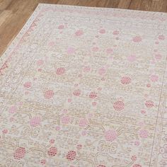 Farmhouse Style Rugs, Ornamental Border, Dorm Rugs, Natural Detergent, Gray Tones, Pink Area Rug, Rectangular Rugs, Make Color, Nebraska Furniture Mart