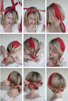 Free Hairstyles, Knitting Baby, Peinados Fáciles Para Cabello Corto, Bandana Hairstyles, Short Hairstyle, Hair Updo, Baby Socks, Homecoming Makeup