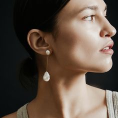 Petunia Pearl Earring Natural Pearl Necklace, Woven Ring, Freshwater Pearl Ring, Silver Horse, Baroque Pearl Earrings, Fresh Water Pearls, Semi Precious Beads, Pearl Earring, Pearl Brooch