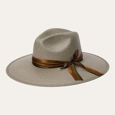 The Caelus is a visually stunning hat, crafted from shantung straw in a distinctive seafoam color, and with a timeless wide-brim silhouette. It gains sophistication from a unique touch: A silk hat band that’s dyed by hand, then tied into an oversized bow. Inside, the Dri-Lex sweatband ensures that you’ll stay cool and dry. Part of our Seeker Collection, this is a warm-weather hat that doesn’t sacrifice on comfort or style. Seafoam Shantung Firm Finish Dri-Lex Sweatband Hand-Dyed Silk Hat Band Ma Seafoam Color, Straw Fedora, Men’s Boots, Casual Bottoms, Denim Boots, Wide Trousers, Thigh Boot, Dyed Silk, Hand Dyed Silk