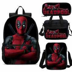 Backpack   Size: 30*14*45 CM /11.81*5.51*17.72 IN     weigt: 0.46 kg / 1.01lb 1.Material: 100% polyester 2.Front zip pouch for quick access. 3.Suitable for school students. 4.The large capacity of daily necessities   The ergonomically designed s-type shoulder strap and u-shaped back mesh pad completely abstract the heat from the back, giving you more relaxation and a comfortable wearing experience. Insulated Lunch Bag    Size: 23.5*14*19 CM /9.25*5.51*7.48 IN   weigt: 0.2kg / 0.44 lb 1.Two handl Portable Pouch Bags For Back To School, Trendy Softback Bags For End Of School Year, Back To School Shoulder Bag, Softback Bags For Students End Of School Year, Student Softback Bags For End Of School Year, Portable Bag As Back To School Gift, Portable Bags As Back To School Gift, Portable Bag As A Back To School Gift, Red Rectangular Shoulder Bag For Back To School