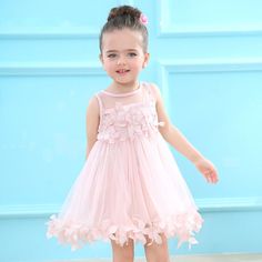 2018 Toddler Girls Clothes Applique Princess Dress Children Summer Mesh DressesCheck out my other items! Features: 100% brand new and high quality  Girls can go round in dress hem Fashion baby's favorite dress Soft and comfortable to touch and wear  Suitable for everyday life, Wedding，casual and Party Dress only, any other accessories not included Material: Mesh,Polyester Color: Pink, White Note: 1.The recommended age is just for your reference. Please check the measurements to choose the right Pink Applique, Mesh Clothing, Dress Children, Gowns For Girls, Gowns With Sleeves, Polyester Dress, Toddler Girl Dresses, Girls Clothes, Toddler Girl Outfits