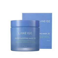 Laneige Water Sleeping Mask Brighten And Hydrate 2.3 Oz An Overnight, Hydrating Gel Mask That Quickly Absorbs While You Sleep To Deeply Hydrate Skin. Key Ingredients: Squalane, Hyaluronic Acid Skin Types: Normal, Dry Skincare Laneige, Laneige Skincare, Water Sleeping Mask, Laneige Water Sleeping Mask, Sandalwood Oil, Mask Types, Laneige Lip Sleeping Mask, Gel Mask, Lip Sleeping Mask