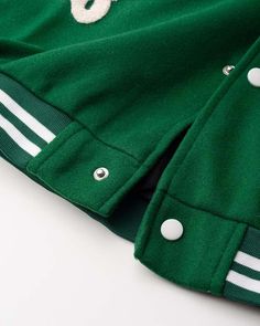 Details: Green baseball jacket with letter embroideryTop Length: NormalSleeve Length: Long SleevesMaterials:95% Polyester + 5% Spandex Green Baseball Jacket, Skirt Heels, Embroidery Top, Letter Embroidery, Baseball Jacket, Knit Midi, Knit Midi Dress, Trending Now, Skirt Pants