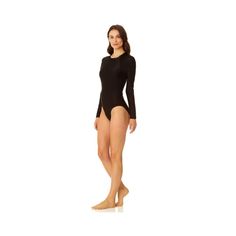 Our Coppersuit Long Sleeve One Piece swimsuit is the ultimate sleek rashguard for all your active days in the water. Our long sleeved rash guard provides extra coverage and UPF 50+ protection from the sun, while providing full range of motion. This stylish swimsuit is also designed with copper-infused fabric for antibacterial and odor-control properties to keep you feeling fresh all day long. An open-back tie detail and removable cups provide adjustable support and style. Hit the beach with this Black Long Sleeve Swimwear Upf 50+, Solid Long Sleeve Rash Guard For Swimming, Black Long Sleeve Swimwear With Upf 50+, Long Sleeve Solid Swimwear For Poolside, Solid Long Sleeve Swimwear For Poolside, Fitted Rash Guard With Thumbholes For Swimming, Fitted Long Sleeve Solid Swimwear, Stretch Long Sleeve Rash Guard For Diving, Sporty Long Sleeve Swimwear For Poolside