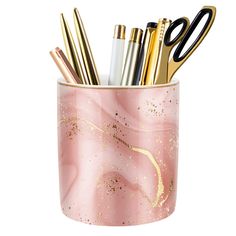 PRICES MAY VARY. 【Pen Holder for Desk Large Capacity】Ideal decorative desk decor holiday Christmas gift for girls, women, Measures 3.94" H, 3.35" W, 13 ounce weight, crafted from durable ceramic. Unique flower design decor, upgrade style, the flower print has sleek and sophisticated design which will give your table or desk such a classy touch. 【Unique Pencil Cup for Desk】Package includes 1 x print pen holder in package box, it is the best companion for your desk. The people who love fashion or Ceramic Pencil Holder, Ceramic Unique, Pen Holder For Desk, Ceramic Pencil, Marker Holder, Girl Desk, Brush Holders, Pencil Holders, Red Marble