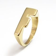 This modern Alphabet ring displays your choice of initial letter in a block font. Simply pick the initial that means the most to you and we will make it to a meaningful gift to a unique person in your love. #jonjonjewel #InitialRing #GoldLetterRing #FRing #InitialJewelry #UnisexInitialRing #AlphabetRing #CustomInitialRing #InitialSignetRing Modern Initial Open Ring For Promise, Modern Gold Signet Promise Ring, Modern Initial Ring With Polished Finish For Everyday, Modern Sterling Silver Initial Ring In Yellow Gold, Modern Rectangular Promise Ring, Modern 14k Gold Rings With Initials, Modern Tan Jewelry With Initials, Modern Polished Initial Ring For Promise, Modern Personalized Sterling Silver Initial Ring