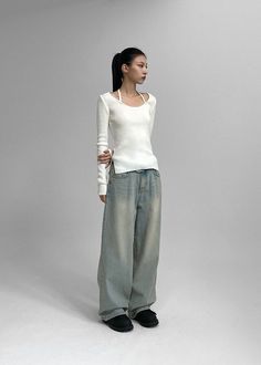 Acubi Club, Chinese Douyin, Korean Fashion Grunge, Clothes Baggy, Y2k Acubi, Gray Outfits, Popular Clothes, Simple Streetwear, Trendy Tiktok