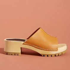 New From Anthropologie (They Did Not Send The Original Box), Swedish Hasbeens Ann Heeled Clogs In Tan. Handcrafted & Iconic! Leather Upper, Leather & Wood Insole, Rubber Sole. 2" Heel Size Eu 40 These Run A Little Small - Us 8/8.5 Leather Open Toe Clogs With Contrasting Heel, Chic Clogs With Leather Sole In Medium Width, Chic Clogs With Leather Sole And Medium Width, Summer Clogs With Contrasting Heel Counter And Round Toe, Chic Clogs With Contrasting Heel Counter And Round Toe, Spring Clogs With Contrasting Heel Counter And Round Toe, Spring Clogs With Contrasting Heel And Round Toe, Chic Open Toe Clogs With Rubber Sole, Open Toe Clogs With Wooden Heel Medium Width