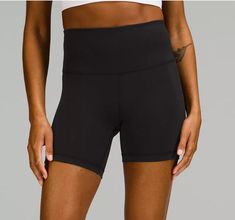 $64 Lulu Lululemon Fitted Activewear With Built-in Shorts, Lululemon Activewear With Built-in Shorts For Light Exercise, Fitted Lululemon Activewear With Built-in Shorts, Lululemon Black Activewear With Medium Support, Black Lululemon Activewear For Running, Lululemon Black Activewear For Running, Lululemon Black Running Activewear, Black Lululemon Activewear For Gym, Lululemon Breathable Athletic Fit Activewear