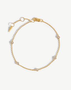 Fine Floating Diamond Bracelet | 14k Solid Gold | Missoma