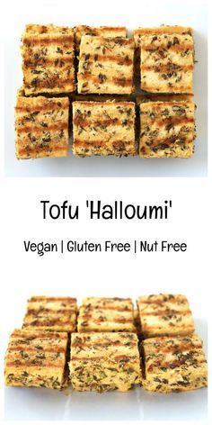 tofu'halloumi vegan gluten free and nut free