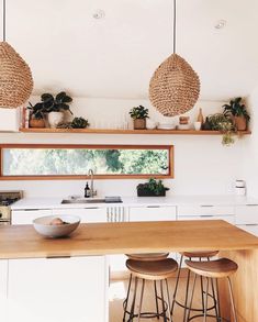 the kitchen is clean and ready to be used as a dining room or office space