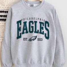 Vintage Philadelphia Eagles Gameday Sweatshirt Vintage Philadelphia Eagles, Eagles Sweatshirt, Vintage Philadelphia, Football Team Shirts, Eagles Nfl, Football Sweatshirt, Sweatshirt Vintage, Fan Shirts, Team Shirts