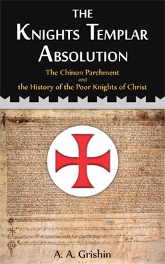 the knights templar's abolution, with an image of a cross on it