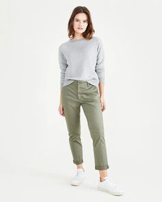 Weekend Chinos, Slim Fit – Dockers® Chino Pants Women, Dockers Pants, Garment Manufacturing, Fall Pants, Perfect Swimsuit, Easy Style, Slim Fit Chinos, Big And Tall Outfits, Weekend Wear