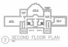 the second floor plan is shown in black and white