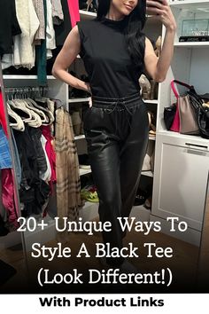 Discover simple and cute black t-shirt outfit ideas that are both aesthetic and effortlessly stylish, perfect for any occasion.