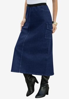 Cargo Skirt, BLACK DENIM Cargo Skirt Outfit, Cargo Skirt, Clothes Closet, Swimsuits For All, Petite Women, Womens Size Chart, Dress Suits, Modest Outfits, Black Denim