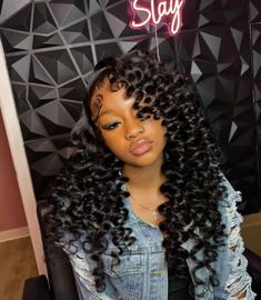 Closure Wig Styles For Black Women, Curly Body Wave Wig, Deep Wave Wig Styles Black Women, Curly Wigs Styles Black Women, Deep Wave Wand Curl Wig, Flip Over Wig Install Deep Wave, Halloween Hairstyles Black Women, Deep Wave Wand Curls, Curly Bundles Hairstyles