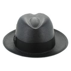 The Belfry Torres is made of glazed Toyo straw that has a high gloss finish, giving this black-on-black hat a polished look. The brim can be worn up or down for two different styling options and the interior features a fabric crown protector shield. FEATURES Style: FedoraMaterial: Glazed Toyo StrawDimensions: 4" Crown, 2 1/4" BrimBand: Grosgrain Ribbon Classic Black Panama Hat, Classic Black Fedora Panama Hat, Black Toquilla Straw Fedora For The Beach, Classic Black Fitted Panama Hat, Black Fitted Classic Panama Hat, Fitted Solid Color Brimmed Panama Hat, Fitted Black Classic Panama Hat, Classic Black Flat Brim Fedora, Black Toquilla Straw Panama Hat For Summer